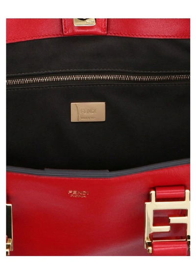 Shop Fendi Women's Red Leather Tote
