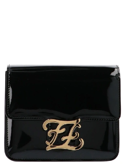 Shop Fendi Women's Black Leather Shoulder Bag