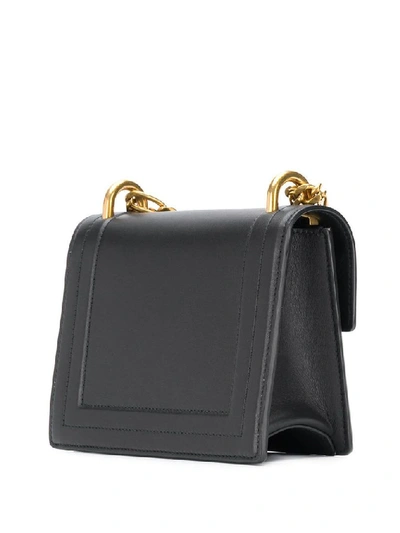 Shop Balmain Women's Black Leather Shoulder Bag