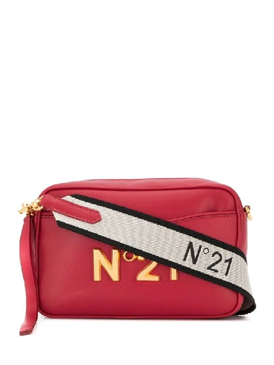 Shop N°21 Women's Red Faux Leather Shoulder Bag