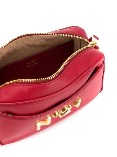 Shop N°21 Women's Red Faux Leather Shoulder Bag