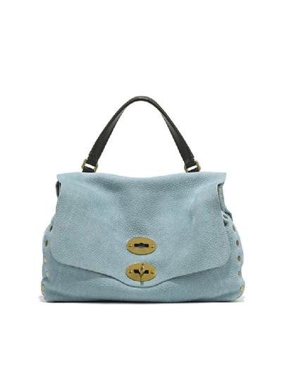 Shop Zanellato Women's Light Blue Leather Handbag