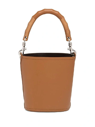 Shop Prada Women's Brown Leather Handbag