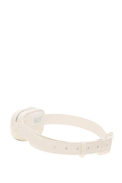 Shop Maison Margiela Women's White Leather Belt Bag