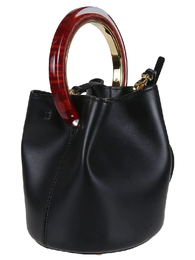 Shop Marni Women's Black Leather Handbag