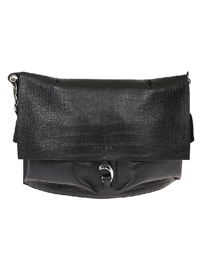 Shop Orciani Women's Black Leather Shoulder Bag