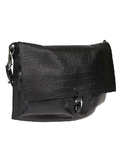 Shop Orciani Women's Black Leather Shoulder Bag