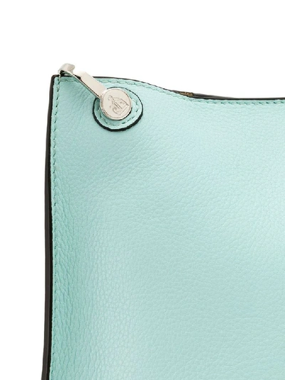 Shop Lanvin Women's Light Blue Leather Shoulder Bag