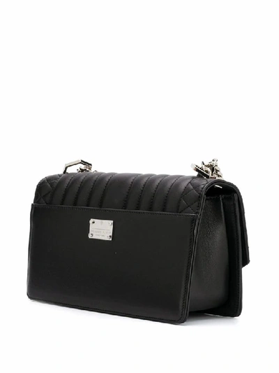 Shop Philipp Plein Women's Black Leather Shoulder Bag