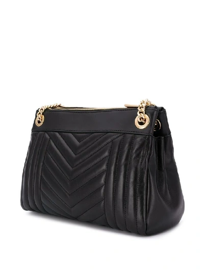 Shop Michael Kors Women's Black Leather Shoulder Bag