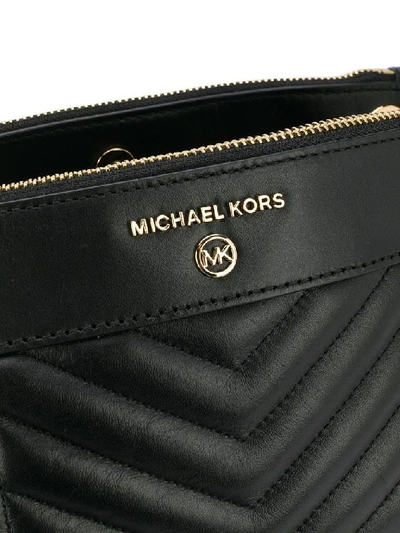 Shop Michael Kors Women's Black Leather Shoulder Bag