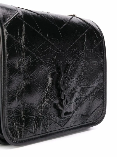 Shop Saint Laurent Women's Black Leather Shoulder Bag