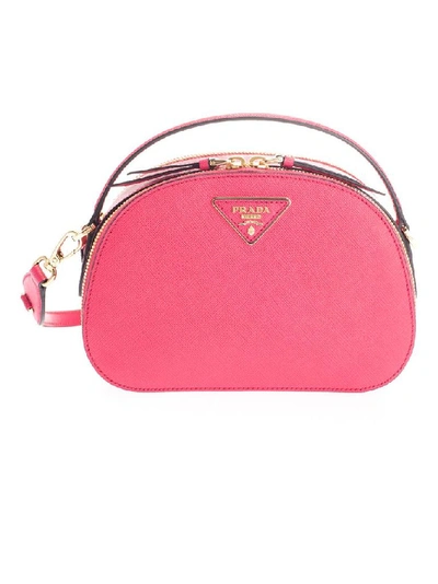 Shop Prada Women's Pink Leather Handbag