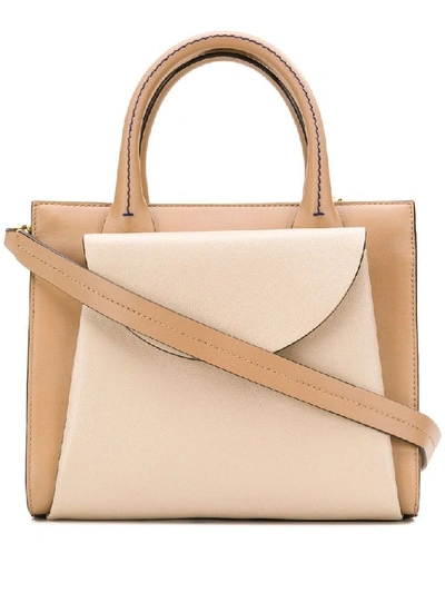 Shop Marni Women's Beige Leather Handbag