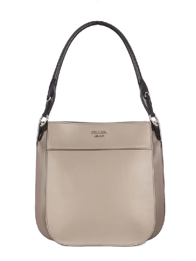 Shop Prada Women's Pink Leather Shoulder Bag