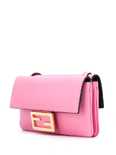 Shop Fendi Women's Pink Leather Shoulder Bag