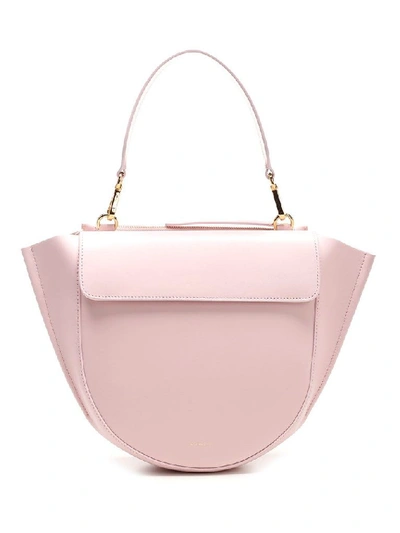 Shop Wandler Women's Pink Leather Shoulder Bag