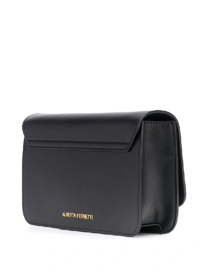 Shop Alberta Ferretti Women's Black Leather Shoulder Bag
