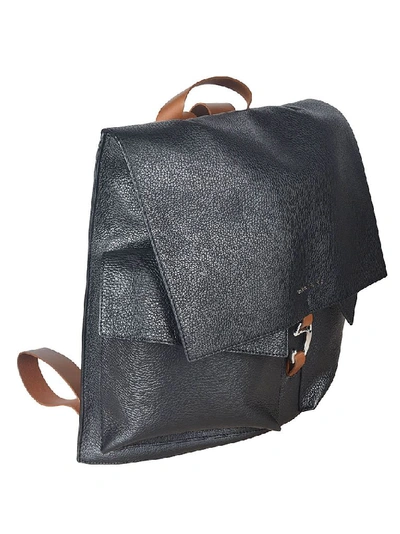 Shop Orciani Women's Black Leather Backpack