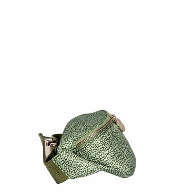 Shop Borbonese Women's Green Polyester Belt Bag