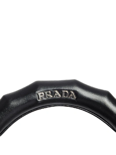 Shop Prada Women's Black Leather Handbag