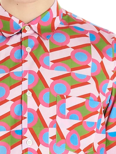 Shop Comme Des Garçons Shirt Men's Pink Cotton Shirt