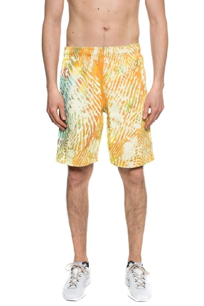 Shop Adidas Originals By Pharrell Williams Adidas Men's Yellow Cotton Shorts