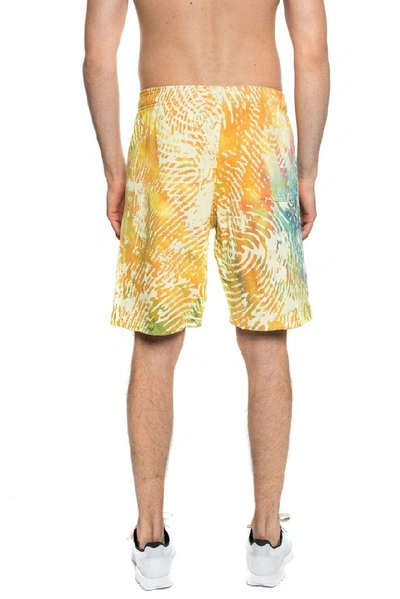 Shop Adidas Originals By Pharrell Williams Adidas Men's Yellow Cotton Shorts