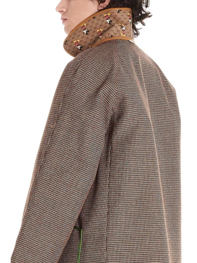 Shop Gucci Men's Brown Cotton Coat