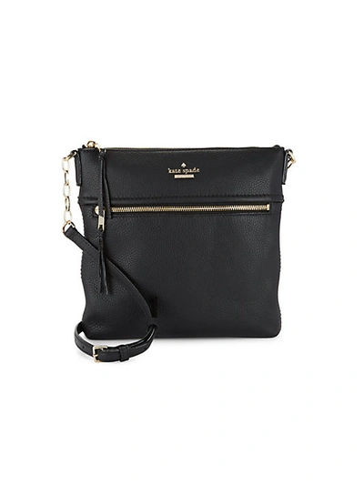 Shop Kate Spade Jackson Street Melisse Leather Crossbody Bag In Black