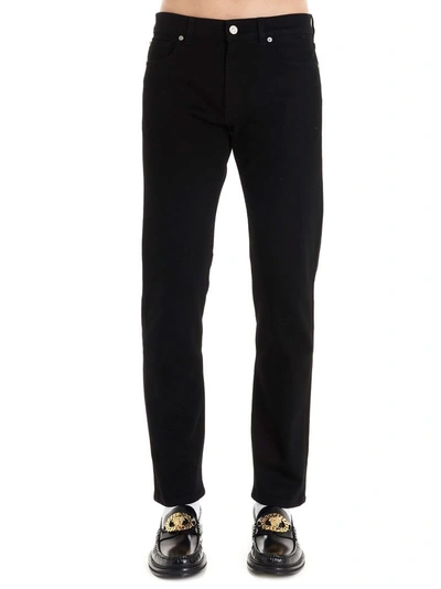 Shop Versace Men's Black Cotton Pants