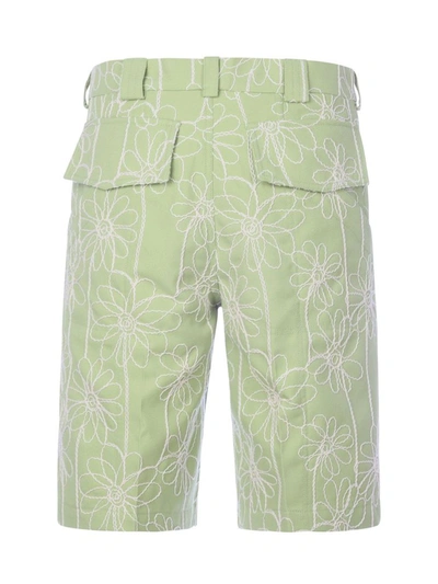 Shop Jacquemus Men's Green Polyester Shorts