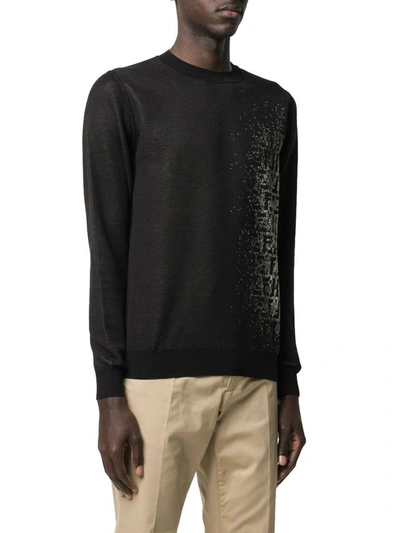 Shop Fendi Men's Black Cotton Sweater