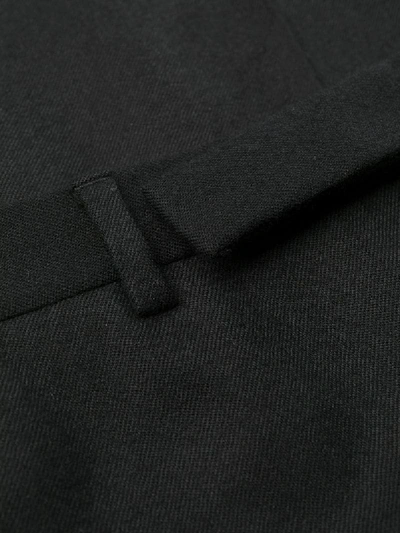 Shop Saint Laurent Slim Fit Tailored Trousers In Black