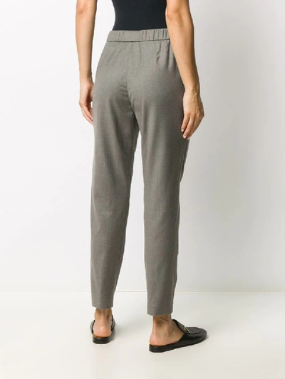 Shop Fabiana Filippi Straight-leg Tailored Trousers In Grey