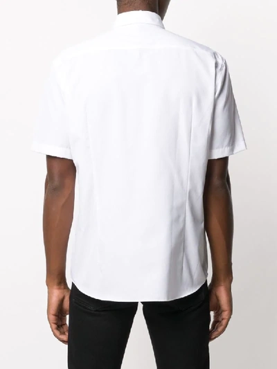 Shop Hugo Boss Short-sleeved Logo Shirt In Open White 199