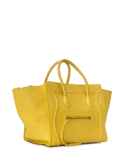 Pre-owned Celine  Phantom Tote Bag In Yellow