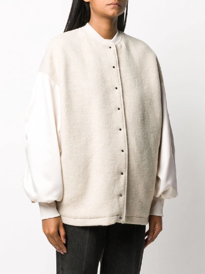 8pm Long-sleeve Bomber Jacket In Neutrals