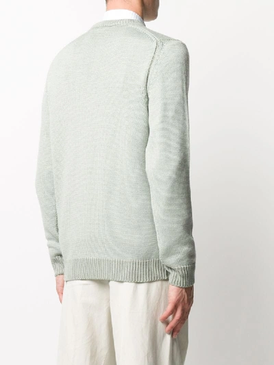 Shop Roberto Collina Crew-neck Merino Wool Jumper In Green