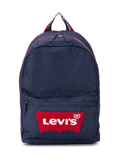 Shop Levi's Logo Patch Backpack In Blue