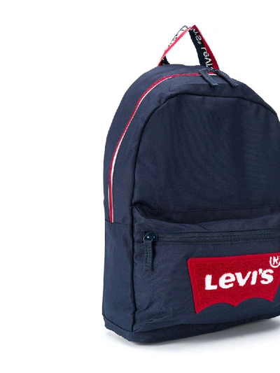 Shop Levi's Logo Patch Backpack In Blue