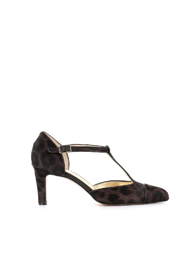 Shop Antonio Barbato Décolleté T-bar M429 In Leopard