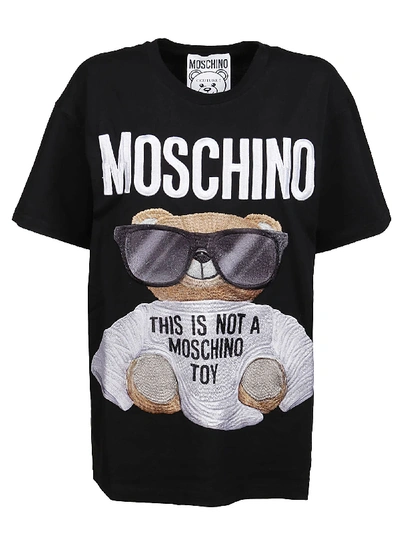 Shop Moschino T-shirt In Fantasy Print Nero