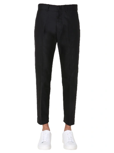 Shop Tom Ford Regular Fit Trousers In Nero