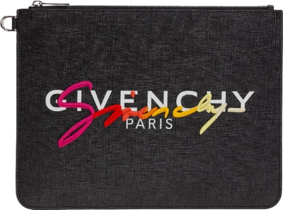 Shop Givenchy 1927 Document Holder In Nero