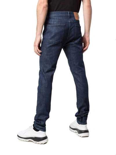 Shop Kenzo Men's Blue Cotton Jeans