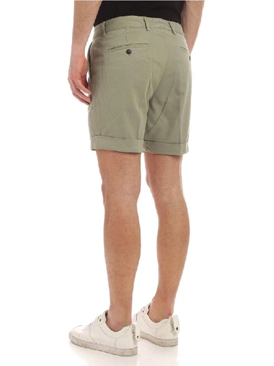 Shop Ami Alexandre Mattiussi Men's Green Cotton Shorts