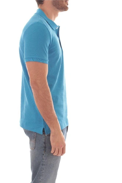 Shop Lacoste Men's Light Blue Cotton Polo Shirt