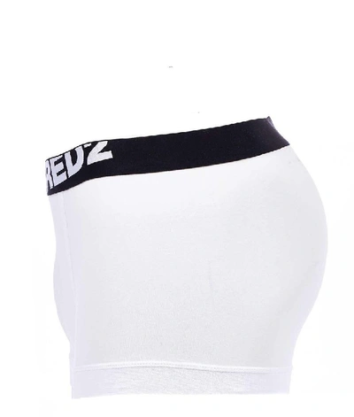 Shop Dsquared2 Men's White Cotton Boxer