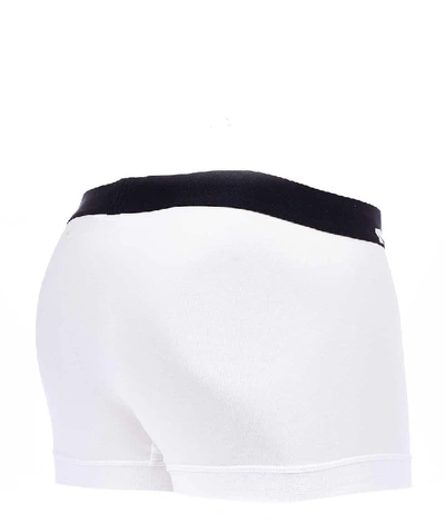 Shop Dsquared2 Men's White Cotton Boxer